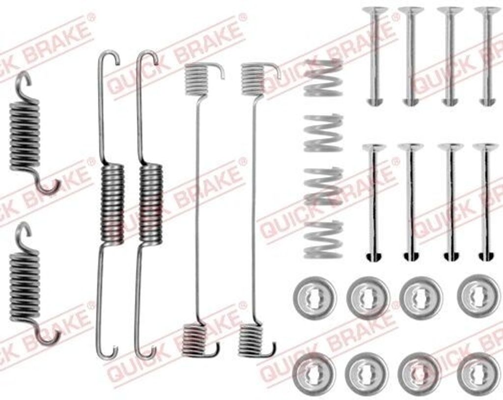QUICK BRAKE Zubehörsatz Bremsbacken 105-0514 Hinten für FORD CAPRI III (GECP)