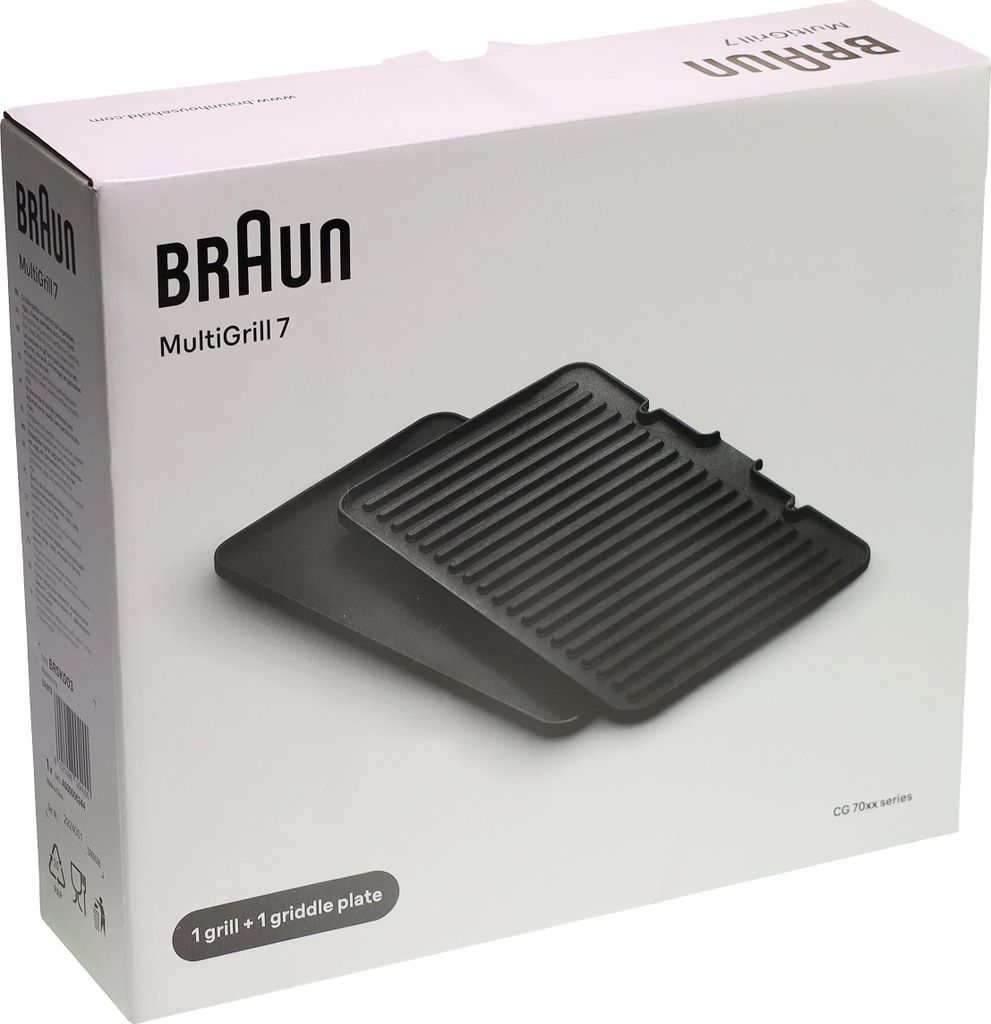 Braun AS00006344 BRSK003 Grill- und Pfannenplatten für MultiGrill 7 Kontaktgrill