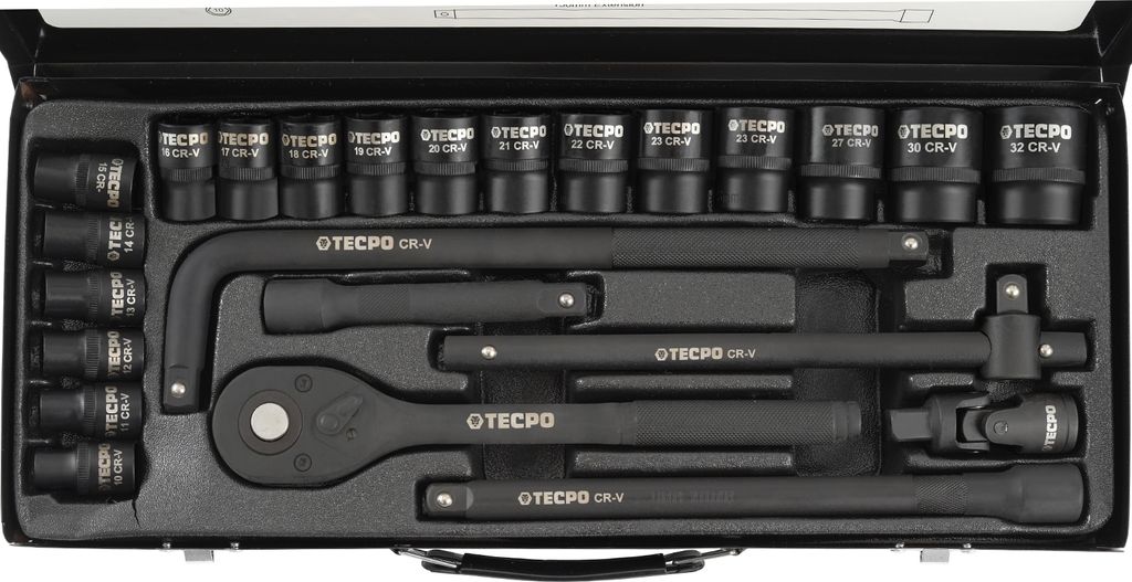 Fichiouy Kraft, Set Di Chiavi A Bussola, 16 Pezzi, 10-32 Mm, Dadi Profondi - Foto 6