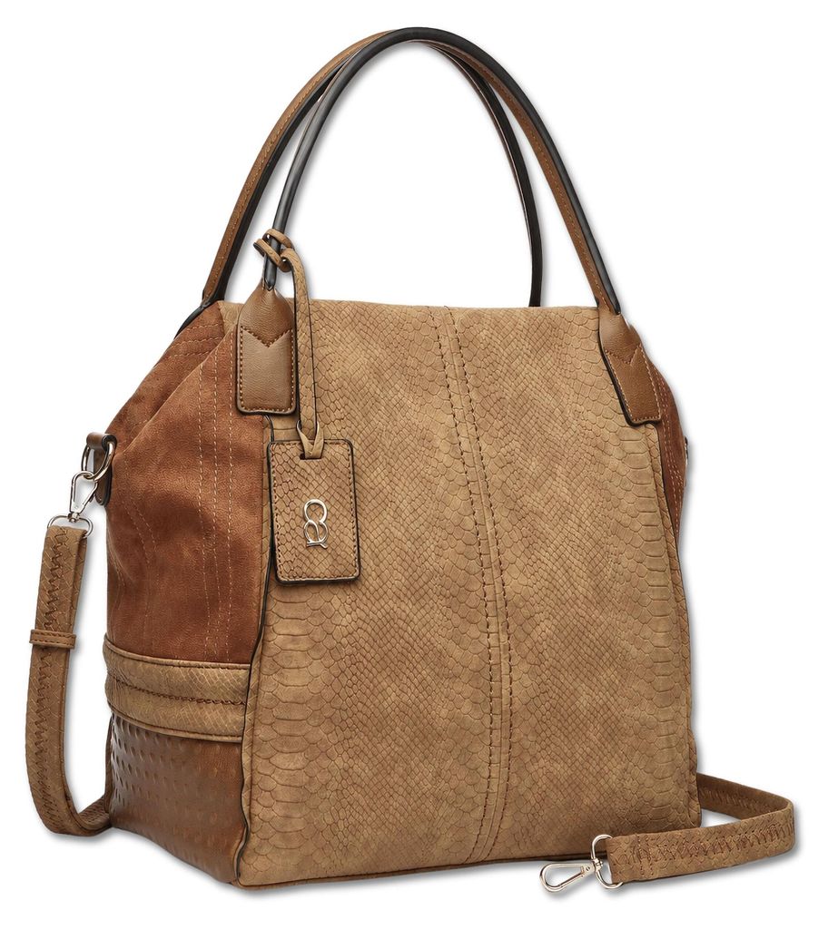 Große Schultertasche Maxim im modischen Materialmix von Produktbild 