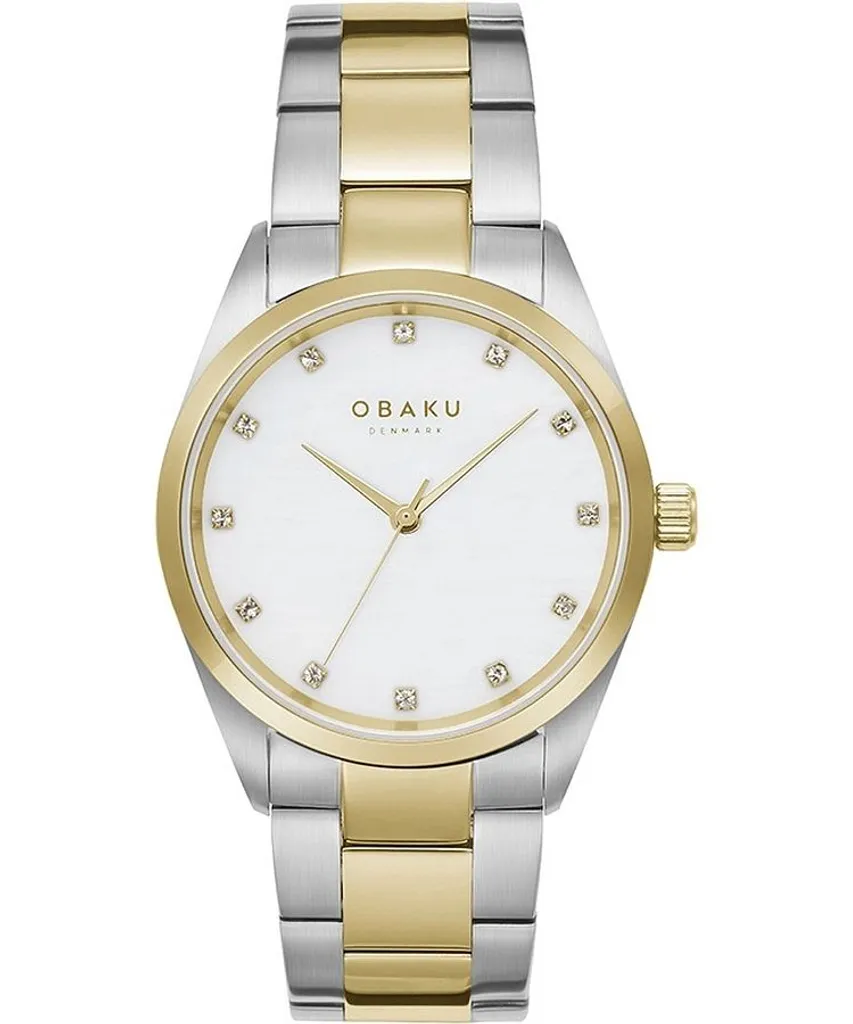 Montre femme Obaku Chili Butter dorée avec bracelet maille milanaise