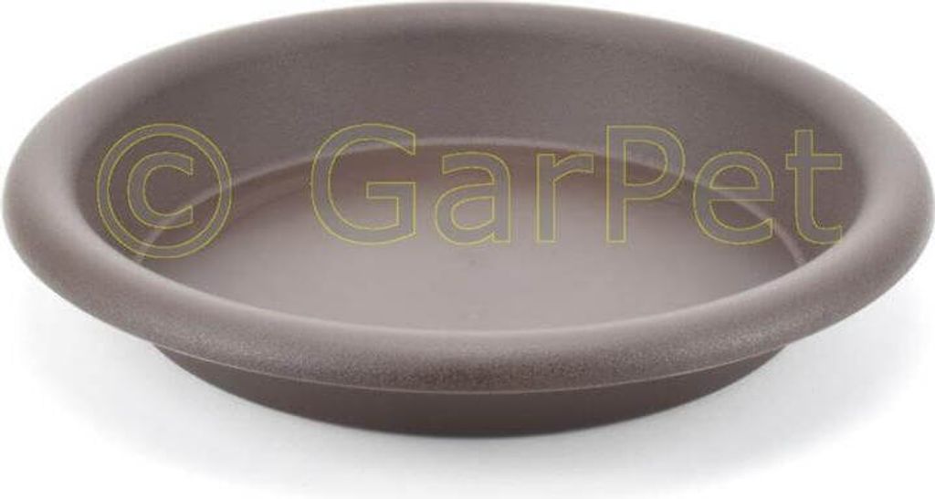 Blumentopf Untersetzer mokka 30 cm mit Rand