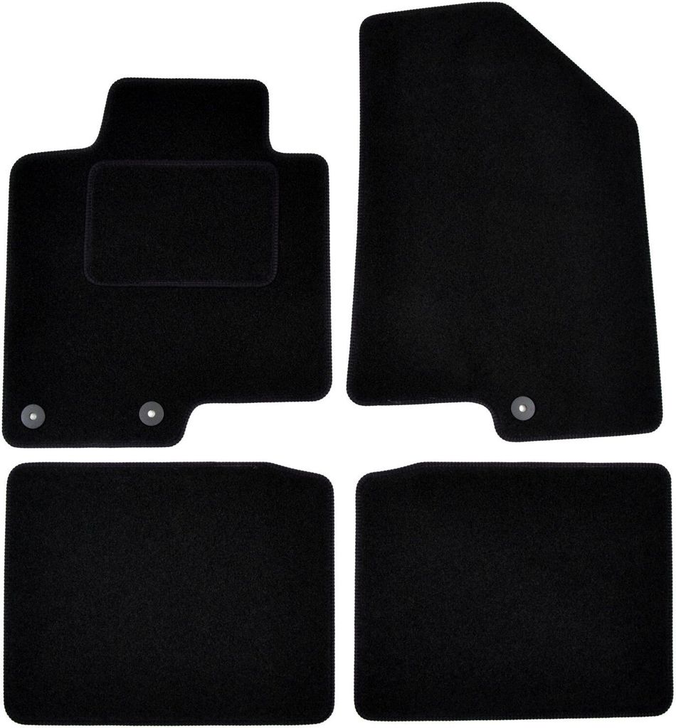 Tapis De Sol Noir Velours Pour Hyundai i40 2011-2019 4pcs, Image du produit 