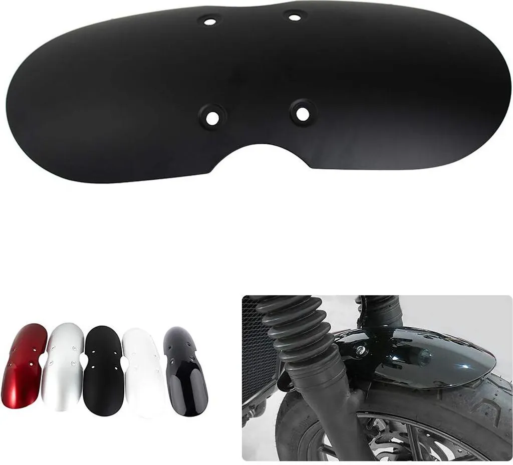 Parafango Moto Plastica Nero Opaco per Triumph Bonneville T100 01-16