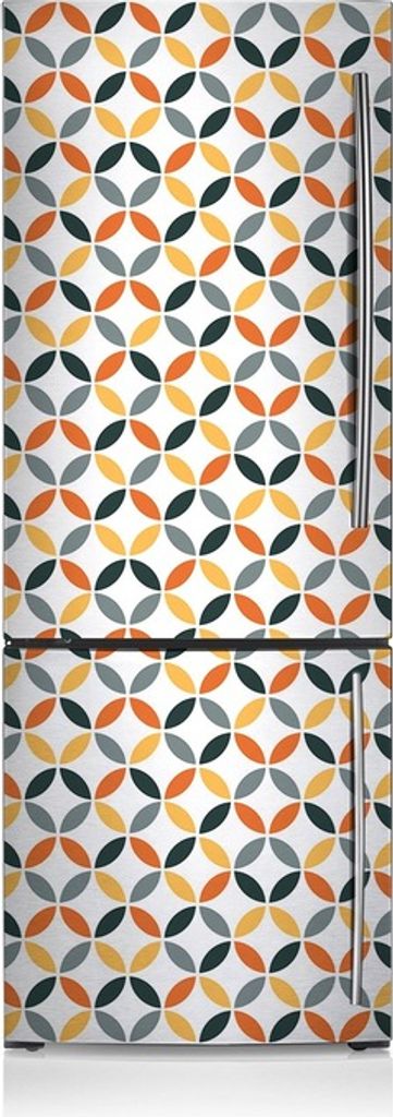 Dekorative magnetische Kühlschrankabdeckmatte Geometrische Kreise 60x190