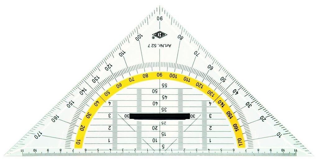 WEDO geometrický trojuholník priehľadný odnímateľná rukoväť Obrázok produktu 