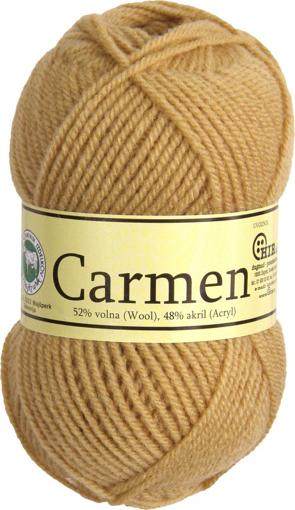 500g Strickgarn Carmen 52% Schurwolle Wolle Garn Strickwolle Farbauswahl, Farbe:beige