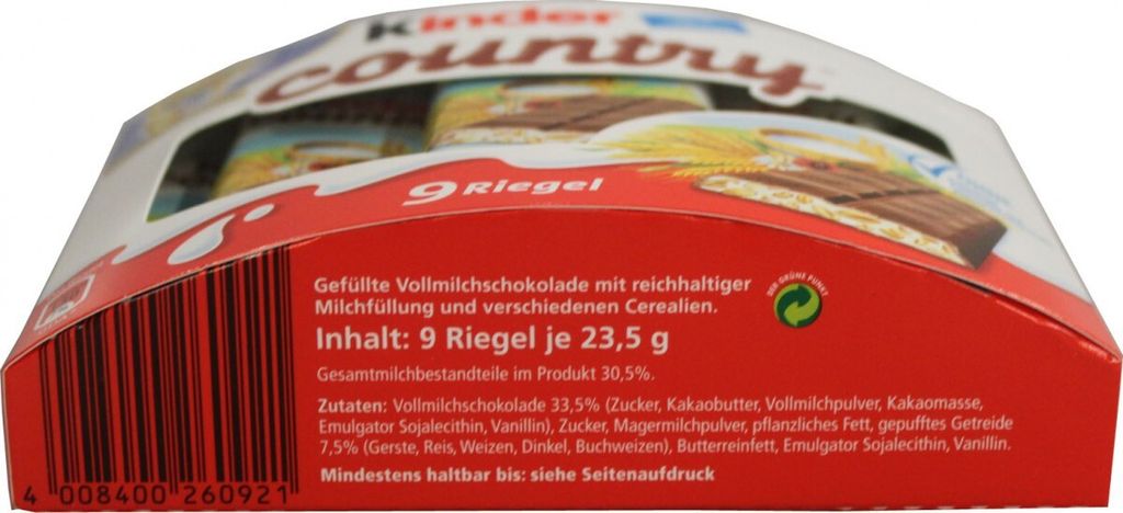 Ferrero Kinder Country 9er Pack Produktbild 4