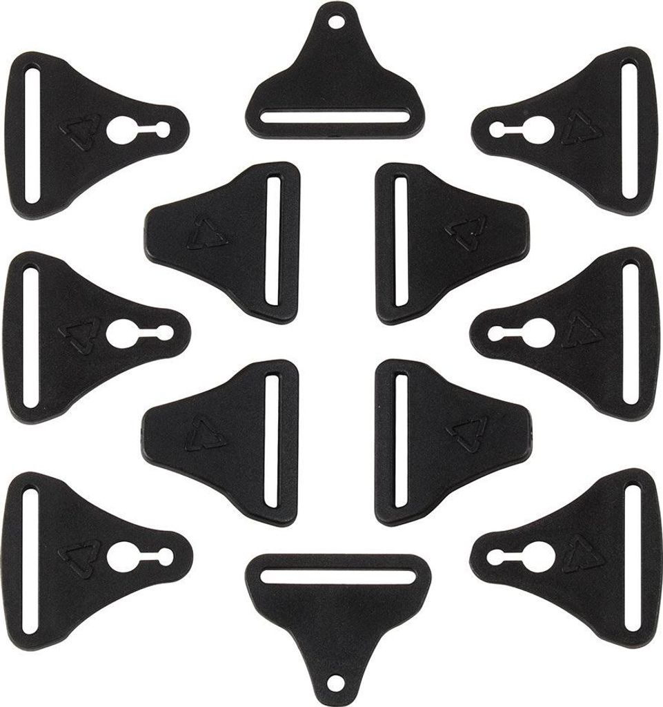Leatt C-frame Carbon Schnallen-kit Schwarz Schwarz One Size