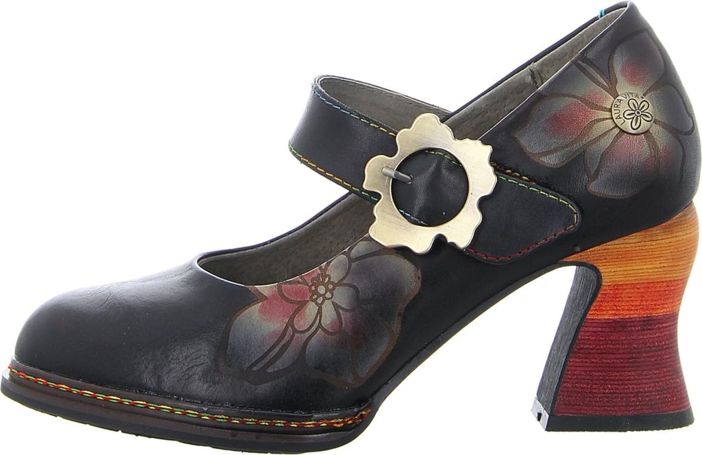 Laura Vita Riemchenpumps Damen 31393132353235 Schwarz 37 EU Produktbild 