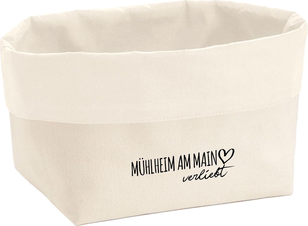 Huuraa Organizer Mühlheim am Main verliebt 3 Liter Medium Canvas Baumwolle Utensilo Geschenkidee