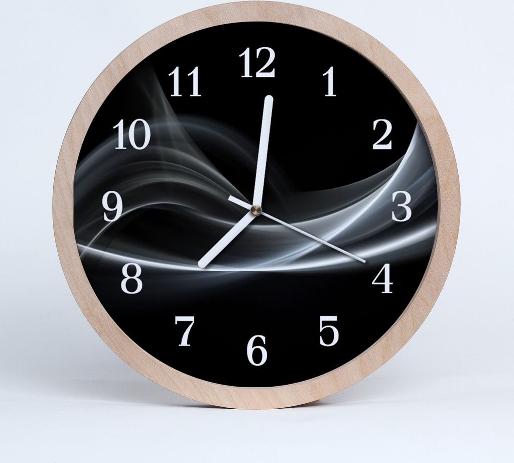 Holzuhr 20fi cm wanduhr - Kunst abstrakte Linien