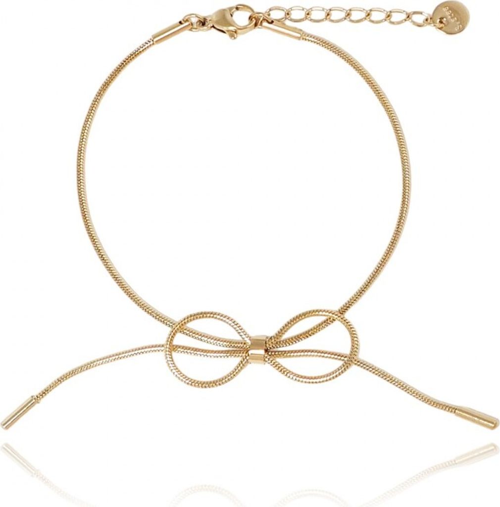 Armband aus Chirurgenstahl 14k vergoldet Kokarde bst1497