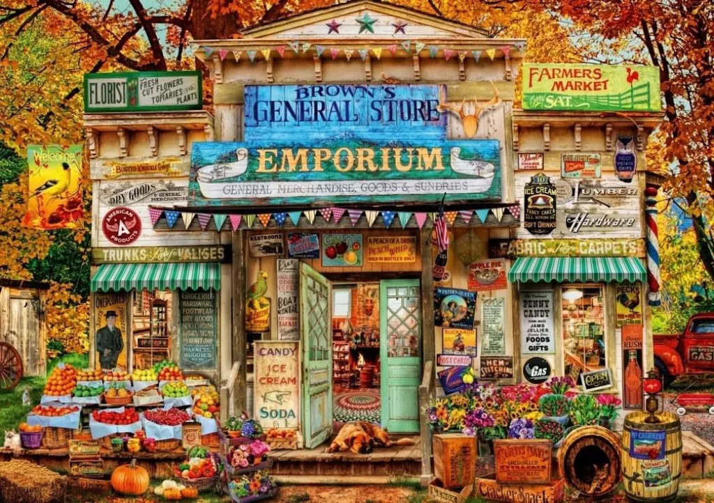 Puzzle 2000 pièces The General Store : Idée cadeau pour fan de puzzle
