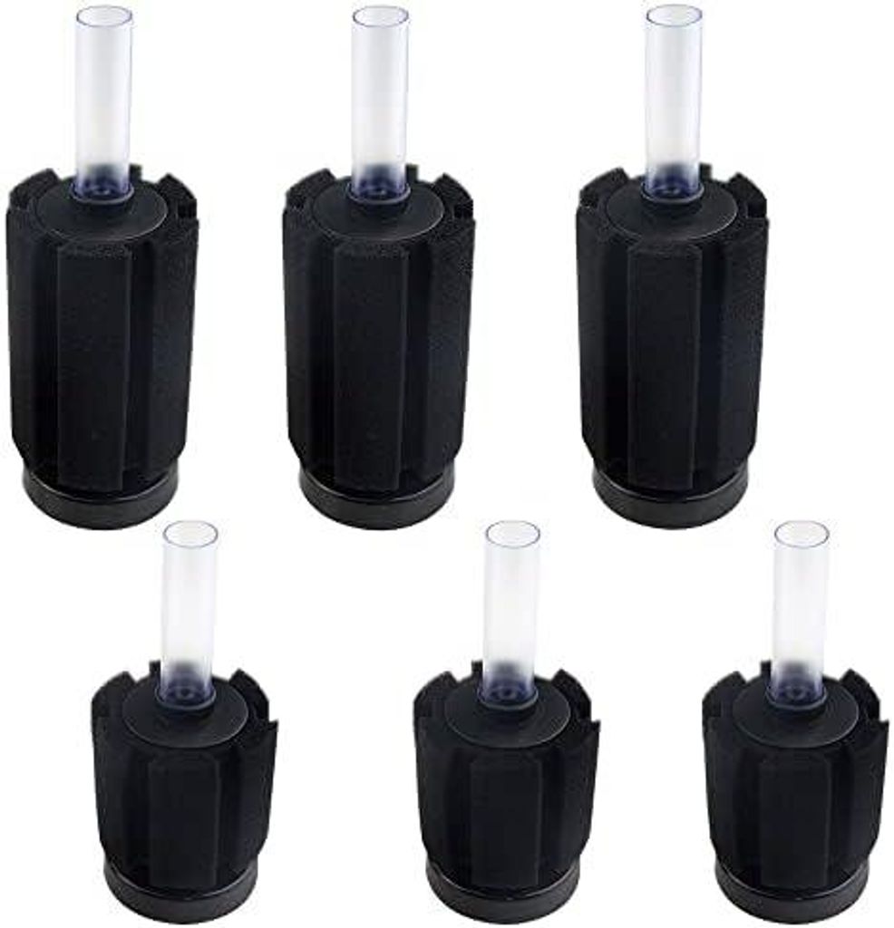 WMYCONGCONG 6 PCS Aquarium Aquarium Weicher biochemischer Schwammfilter, 2 Gr??en