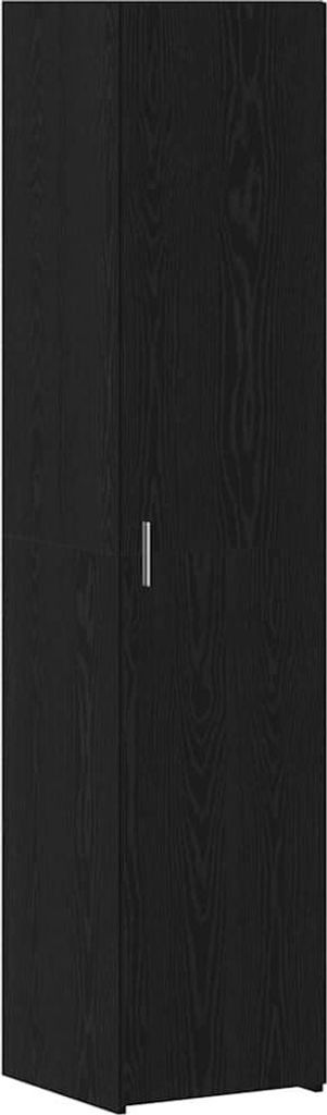 Highboard Schwarz Eichen-Optik 40 x 42,5 x 185 cm