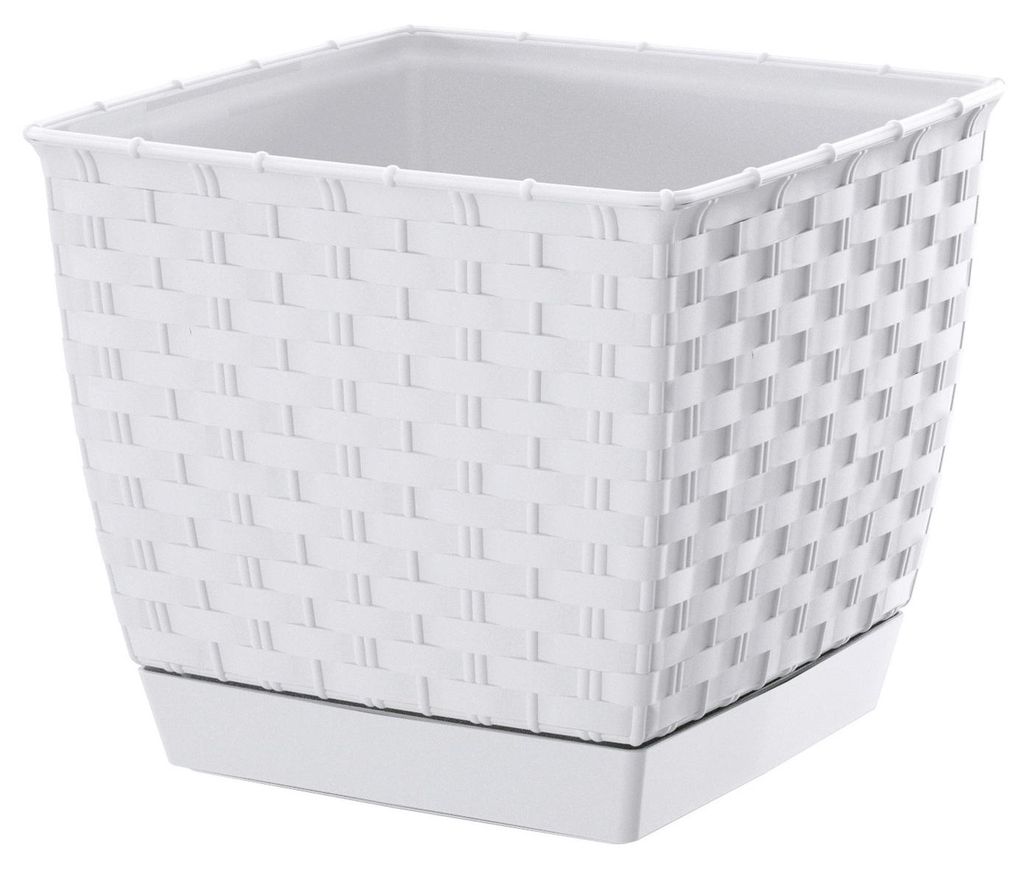 Ratolla Quadratischer Blumentopf - Weiss - Pp-Drlk220B Produktbild 