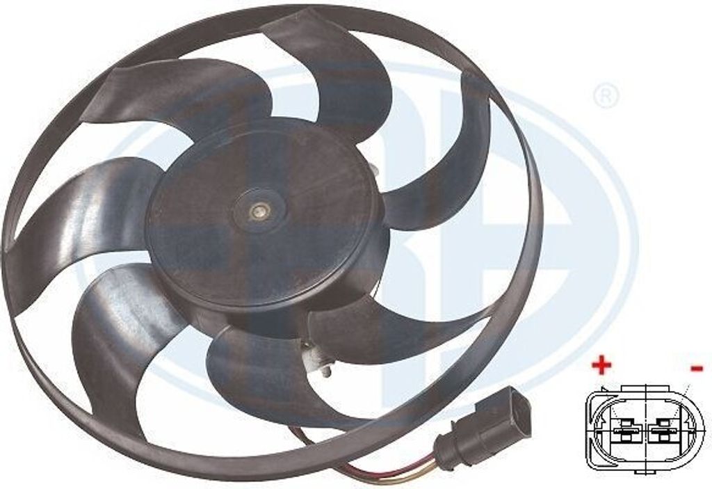 ERA 352039 Lüfter Motorkühlung Kühlerlüfter für VW GOLF VI (5K1) Wasserkühler Ø293mm