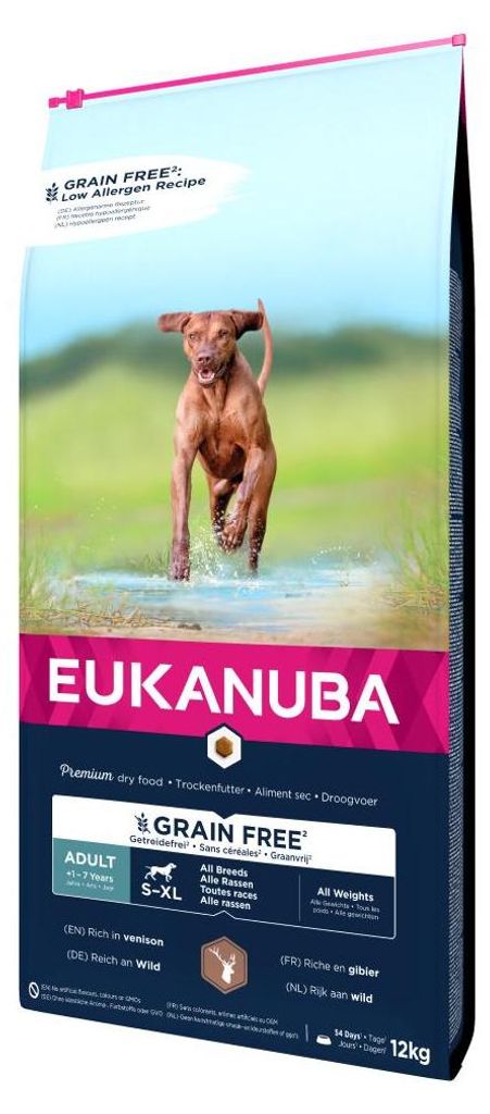 Eukanuba Adult Getreidefreies 12kg Trockenfutter für Hunde Produktbild 