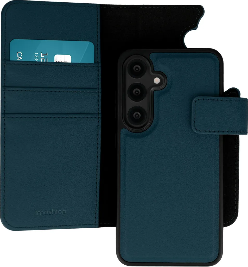 imoshion Custodia rimovibile 2 in 1 Luxury Bookcase per Samsung Galaxy S25 - Blu - 1