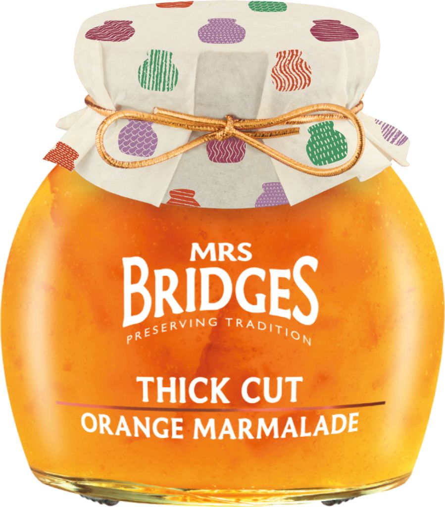 Pomarančová marmeláda Mrs Bridges Thick Cut s nakrájanou Obrázok produktu 