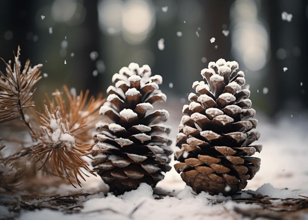 Plakat 35x25cm Winterliche Symmetrie