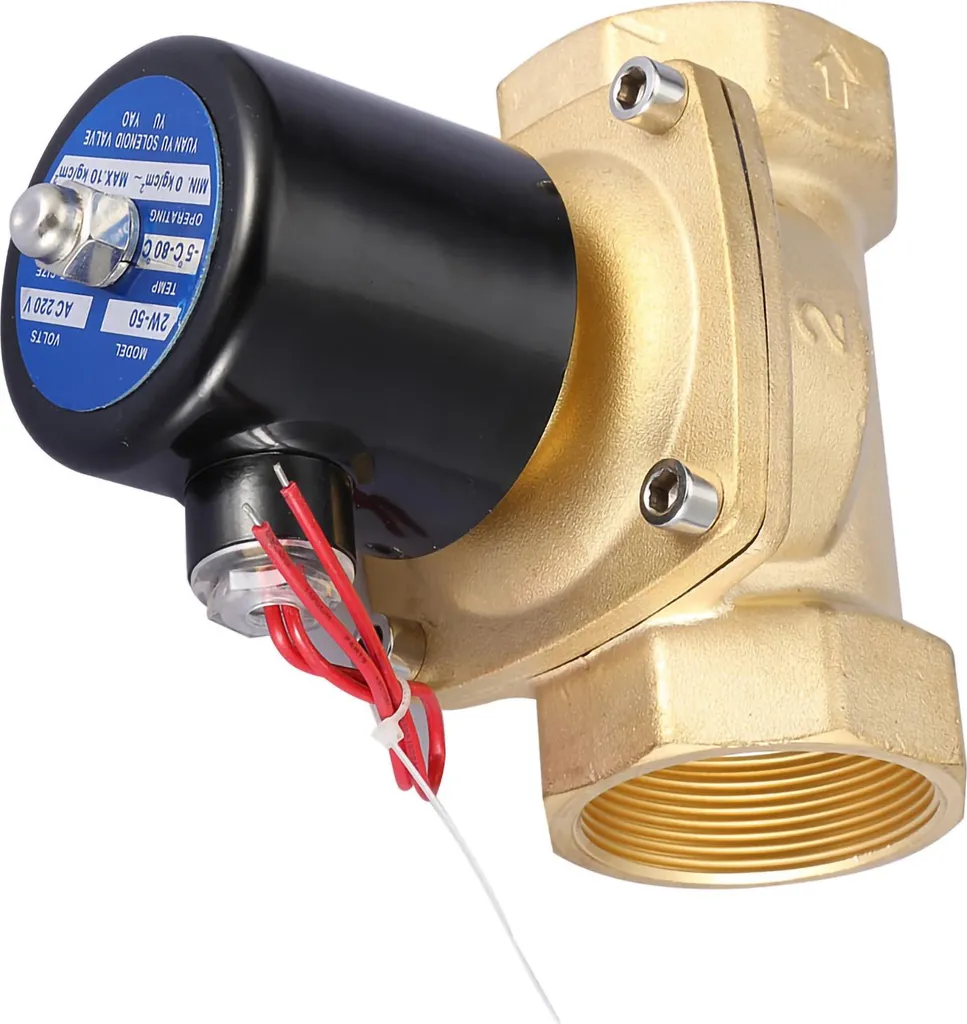 Électrovanne 220V CA DN50 2 Pouces Laiton - Modèle Normalement Fermé NF - 9