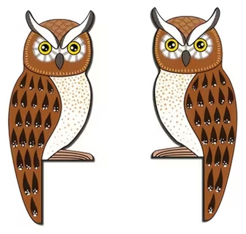 1 Paar Eulen-Türrahmen-Dekoration aus Holz, niedliche Eulen-Fensterecke, Wanddeko im rustikalen Landhausstil für Zuhause, Badezimmer, Schlafzimme...