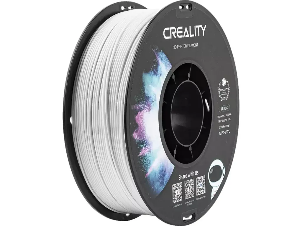 Creality 3D 3301020031 Filamento ABS Bianco 1kg 1.75mm Alta Tenacità