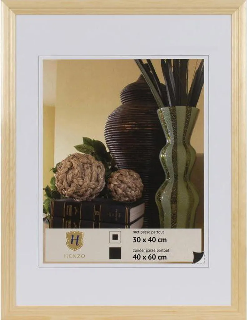Cornice Legno Chiaro Henzo Artos 40x60 | Trend Arredo Parete 2024