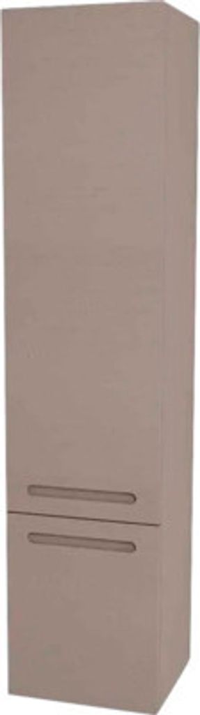 Hängehochschrank mit 1 Tür und Schublade Devo Vena 2.0 rechts BxHxT 35x150x33 cm structure stone grey Griff eingefräst