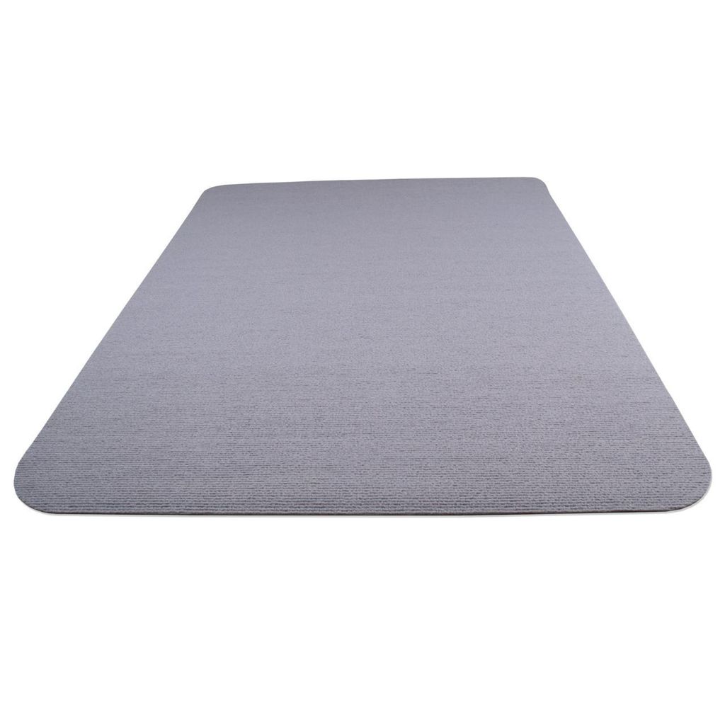 LP Projekt Bodenschutzmatte hellgrau 90x120cm - - Schreibtischstuhl Unterlage -Schreibtischstuhlunterlage rutschfest - Schutzmatte Bürostuhl