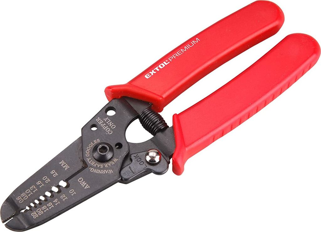 EXTOL PREMIUM Beißzange für Entmanteln von Leitern, 165mm