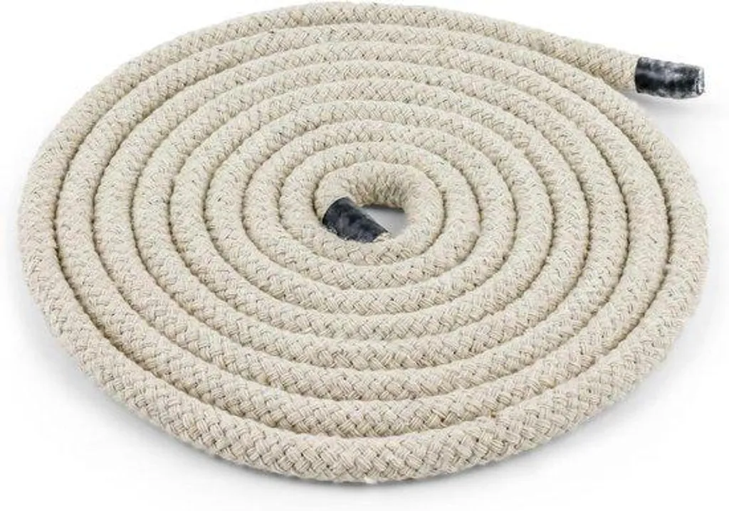 Corde à sauter en coton 3 m sans poignées - Fini les poignées qui cassent