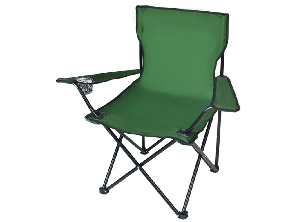 Fauteuil de camping pliable 100 kg max structure acier robuste