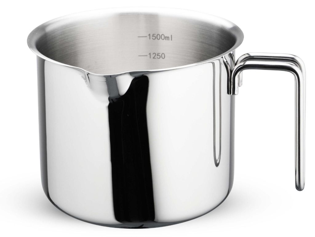 Weis 18456 Edelstahl Milchtopf induktionsgeeignet 1,5L mit Skala