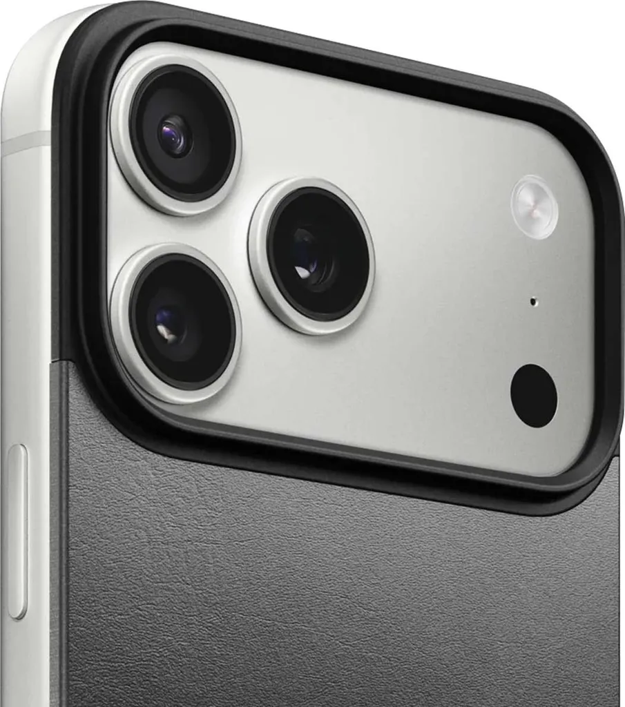 Protection Arrière iPhone 17 Pro Nomad en Cuir Noir avec MagSafe - 2