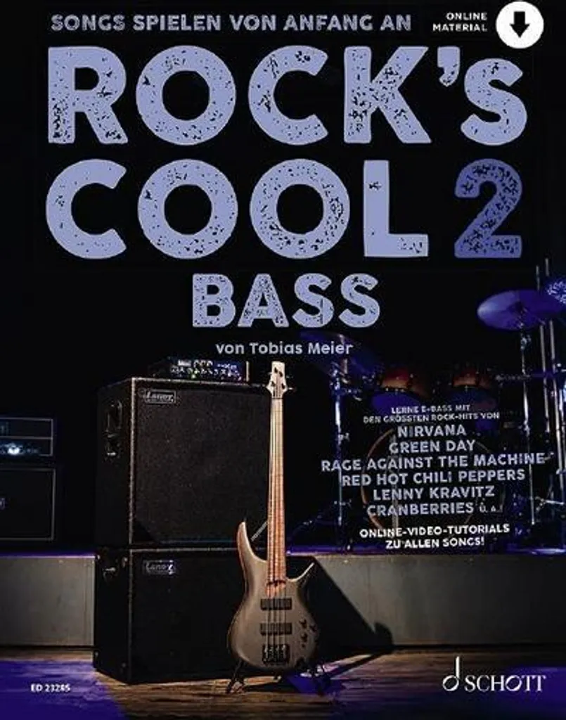Guitare basse électrique Rock's Cool BASS série vintage coloris noir