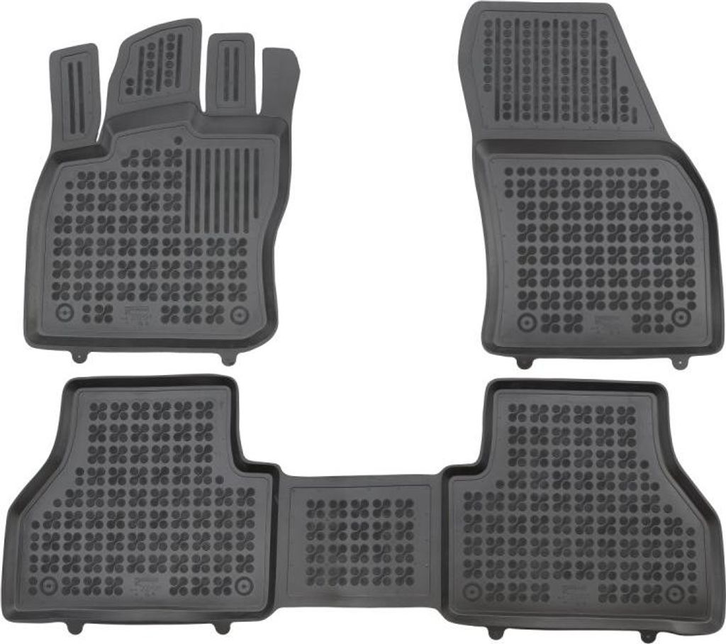 Gummifußmatten für VW Caddy (ab 2021) / Ford Connect III / Grand Tourneo Connect III (ab 2022) - 5 Sitze - Wannen-Form