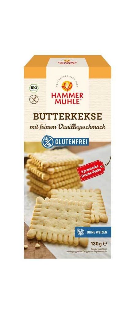 Butterkekse - Vanillegeschmack 130g Produktbild 
