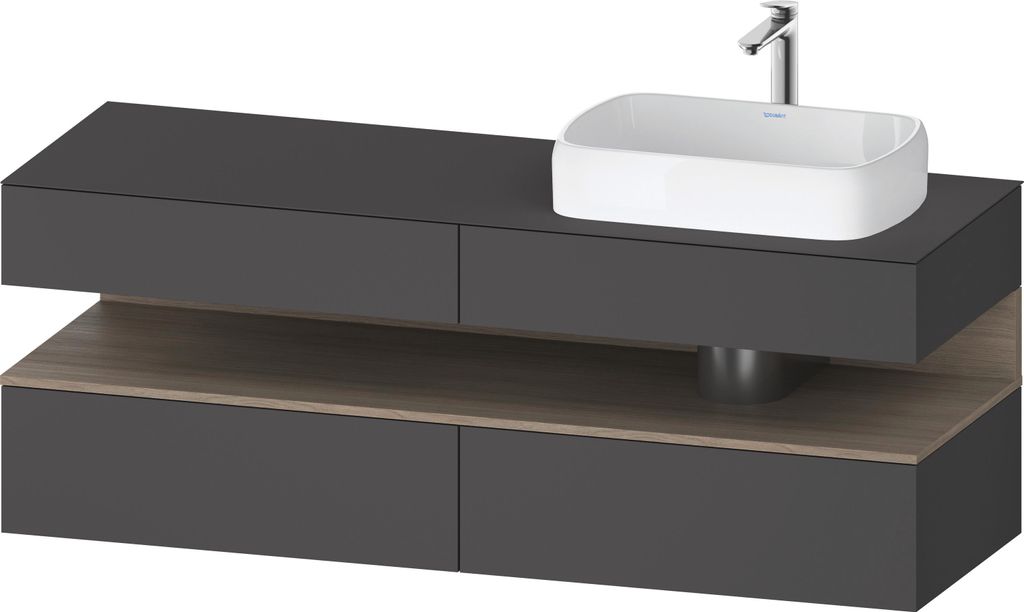 DURAVIT QA4778035490000 QTG KWTU WH Ek. 1600x550x600 Gt Mt. H