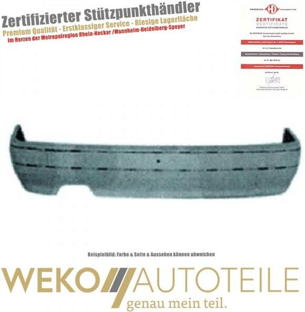 Stossstange hinten Audi 80 91-94 grundiert ohne Leisten