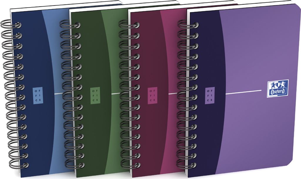 Oxford Office Spiralbuch 90 x 140 mm kariert 90 Blatt PP (1 Stück)