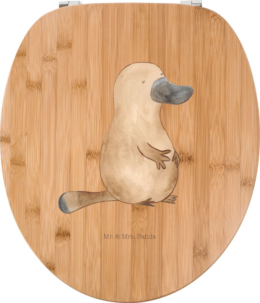 Mr. & Mrs. Panda Klo-Deckel Schnabeltier Mut - Transparent - Geschenk, Arbeit, Training, klo deckel, Raodtrip, WC Sitz, Meer, Toilettendeckel, WC-S...
