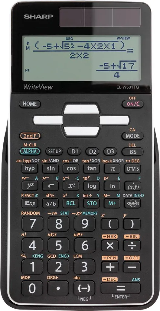 Calculatrice Sharp EL-W531 TG WH blanche avec WriteView pour le collège - 5