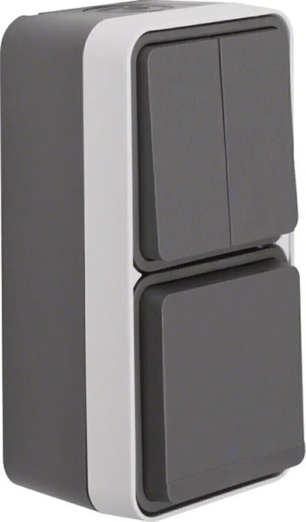 Connecteur de série Berker SCHUKO 47903515 Noir Mat pour installation