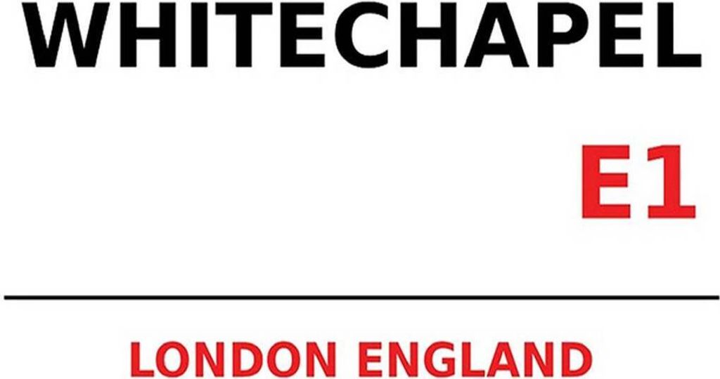 vianmo Holzschild 30x40 cm London England Whitechapel E1