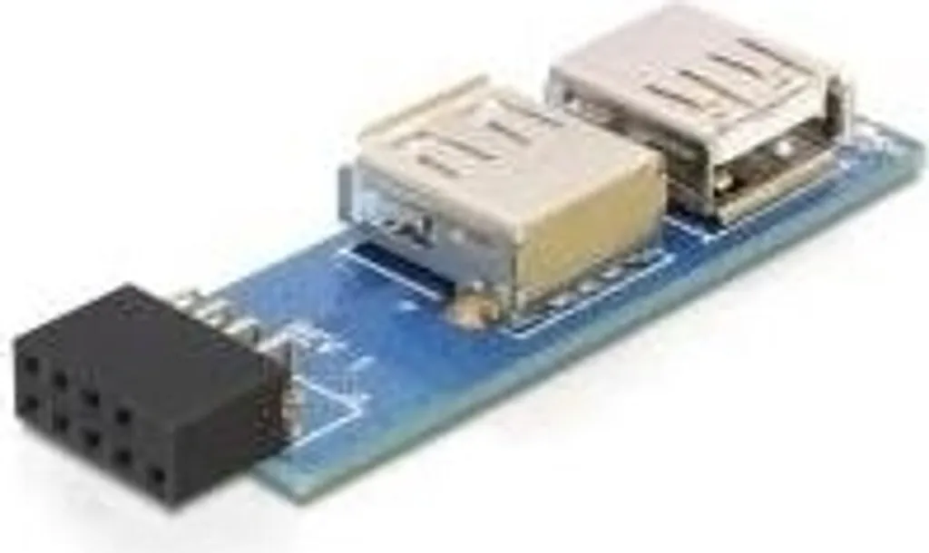 Adaptateur USB interne Delock orientation gauche/droite pour PC fixe