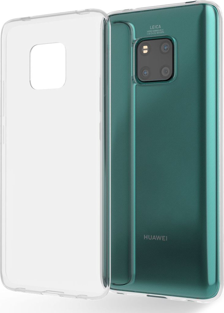 NALIA Hülle "GLAZE" für Huawei Mate 20 Pro - Klare TPU Schutzhülle, Anti-Gelb, Schlank & Leicht - Transparente Handyhülle
