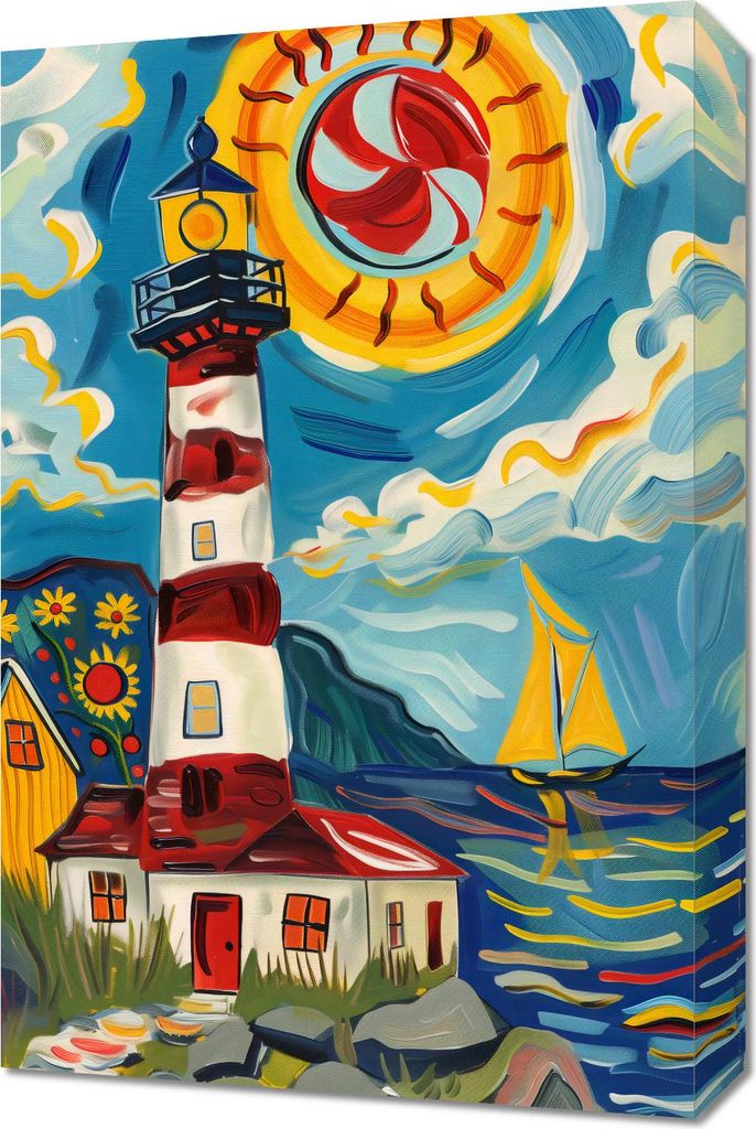 Bild 40x60cm Lebendiger Hafen